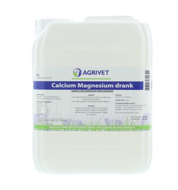 CALCIUM MAGNESIUM DRANK AGRIVET 5L.