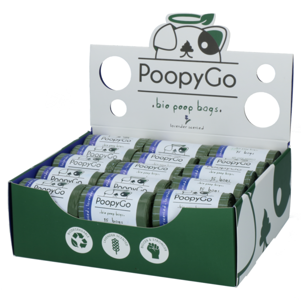 PoopyGo Eco friendly single roll lavendelgeur - Afbeelding 2