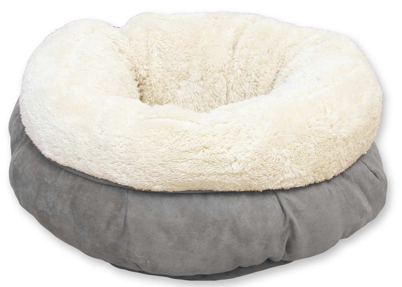 sherpa donut dog bed