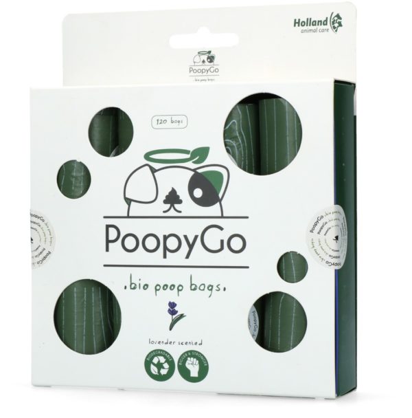 PoopyGo Eco friendly 120 st. (8x15 zakjes) Lavendelgeur - Afbeelding 2