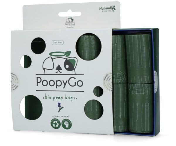 PoopyGo Eco friendly 120 st. (8x15 zakjes) Lavendelgeur - Afbeelding 4