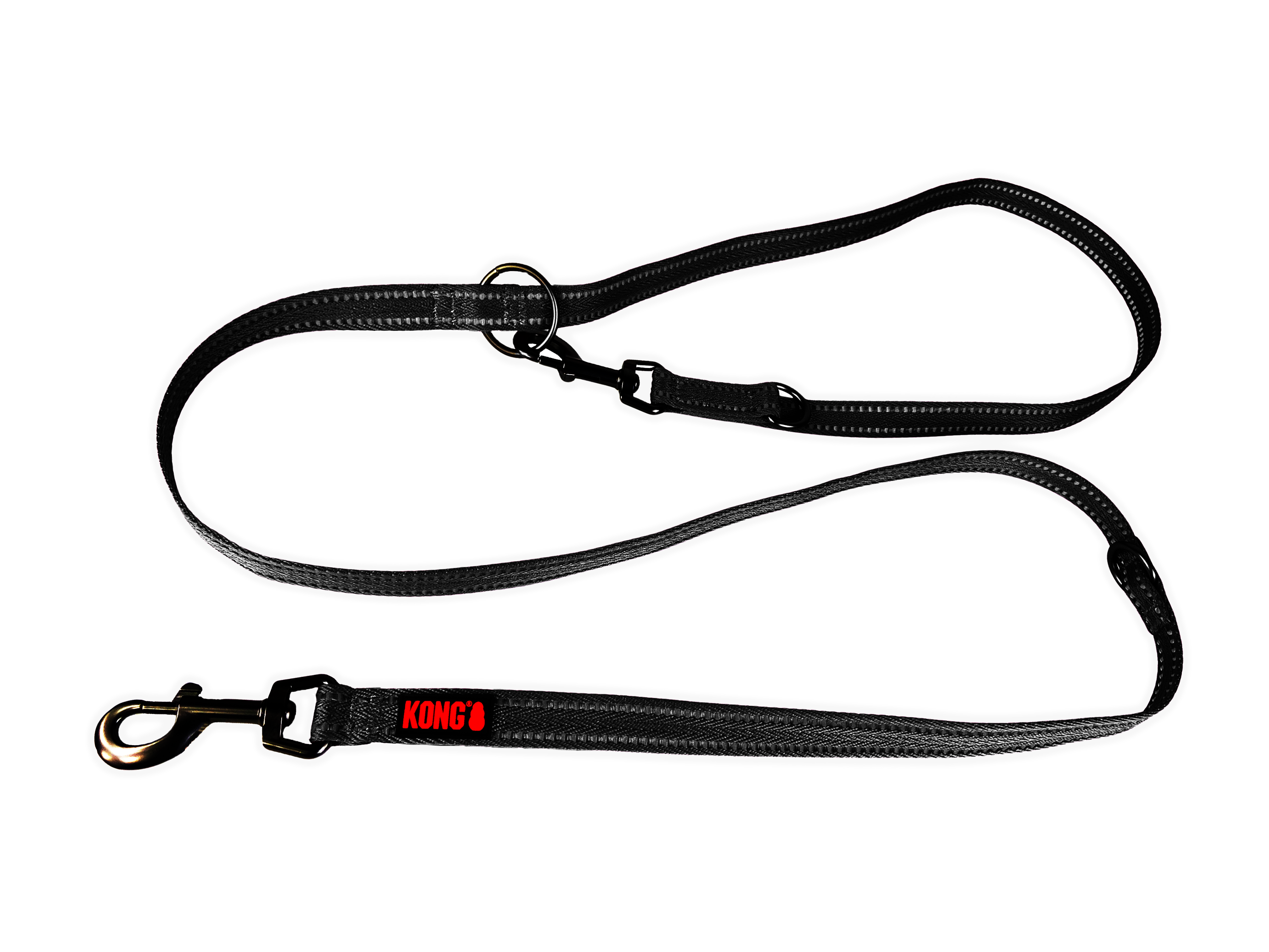 KONG Adjustable leash L Black | Van Breden Voor uw agrarische benodigdheden