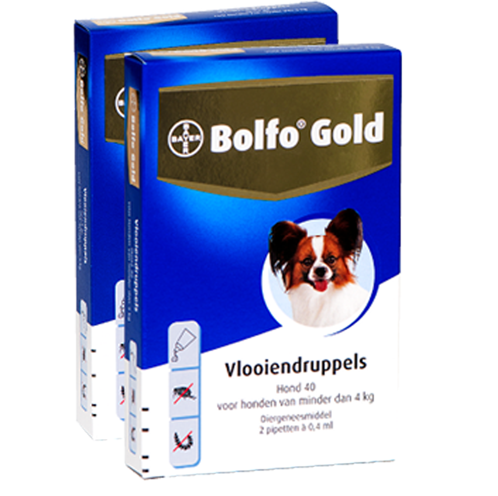 Bolfo 40 hond (<4 kg) - 2 pip Van Breden | Voor al uw agrarische benodigdheden
