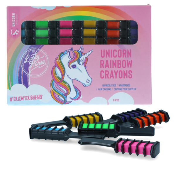 Lucky Horse Unicorn regenboog kleurkrijt