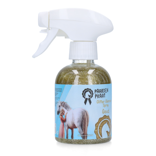 Paardenpraat Glitter Glamour Spray Goud