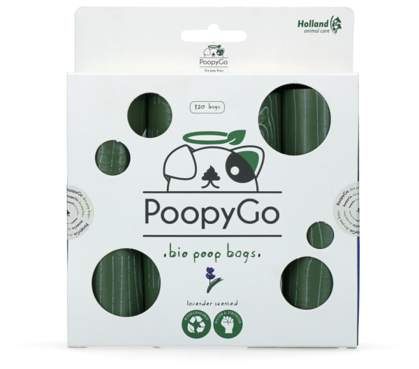 PoopyGo Eco friendly 120 st. (8x15 zakjes) Lavendelgeur