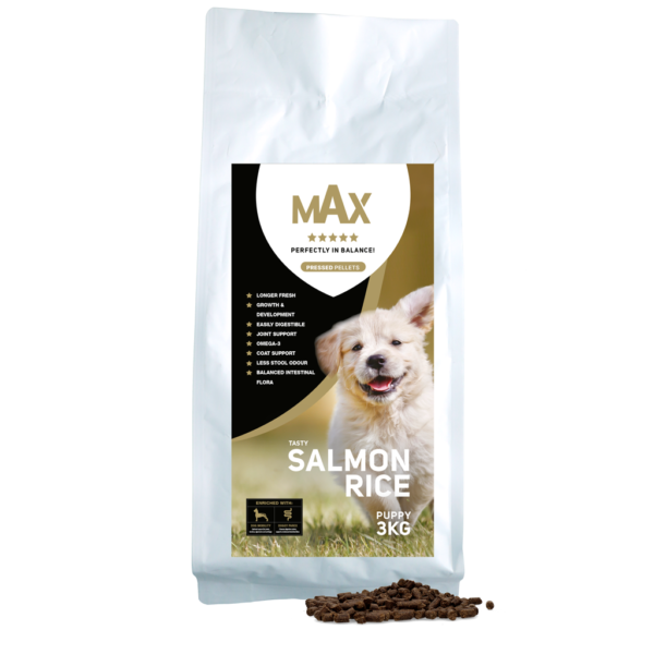 Max Puppy zalm/rijst geperst