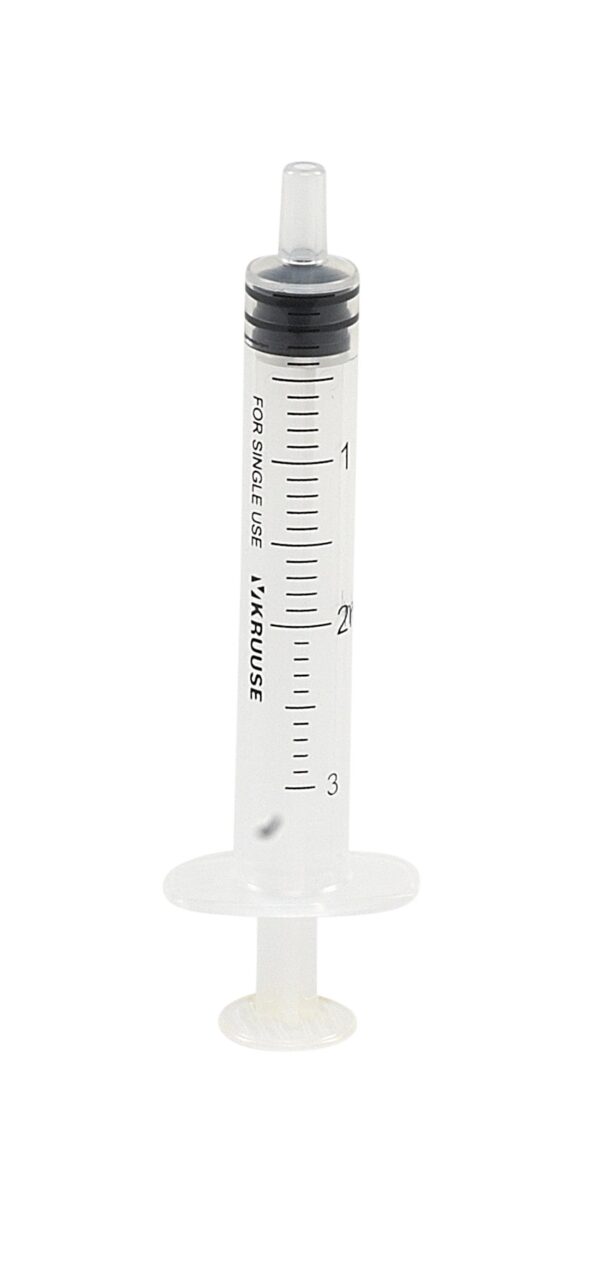 Ww-Injectiespuit 2Ml. Luer 3-Delig - Afbeelding 2