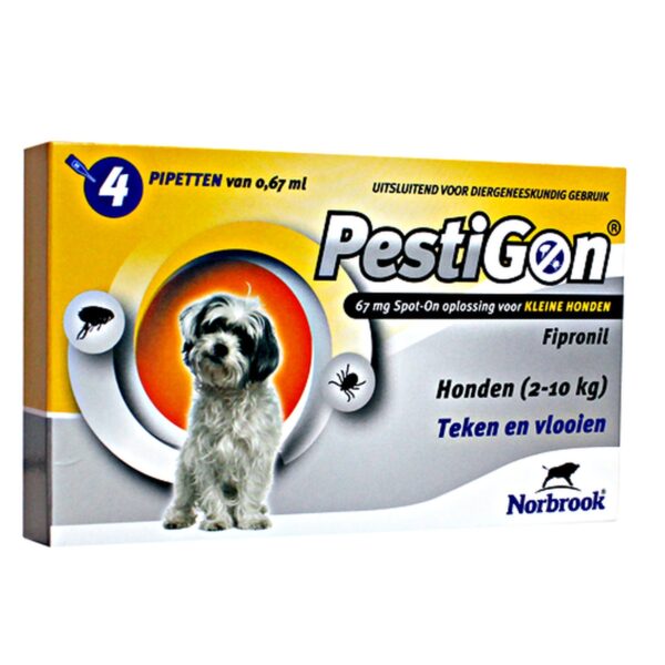 Pestigon Hond-S 2-10Kg. 4Pip.