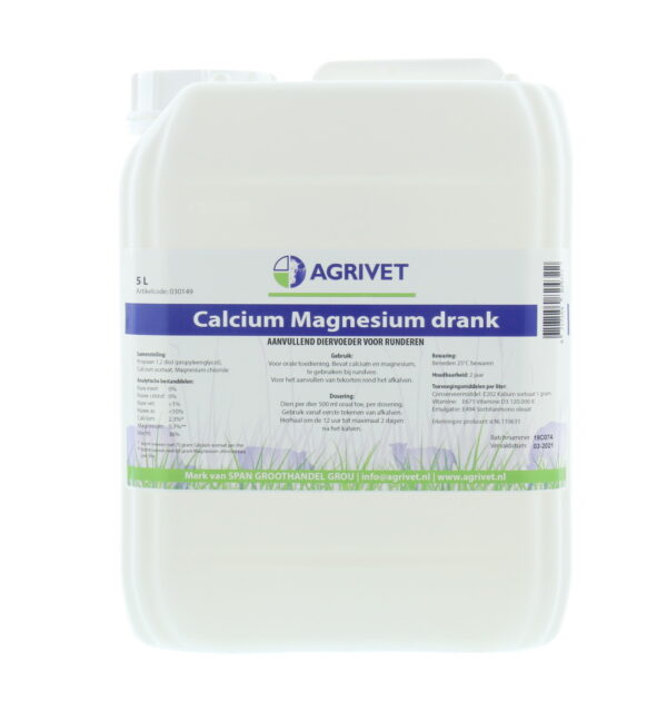 Calcium Magnesium Drank Agrivet 5L.