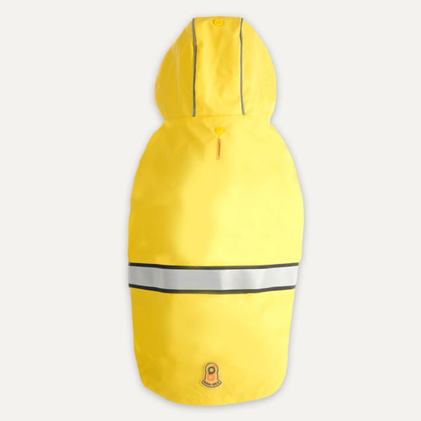 Gooeez Reflective Hooded Raincoat XS Yellow/Grey - Afbeelding 14