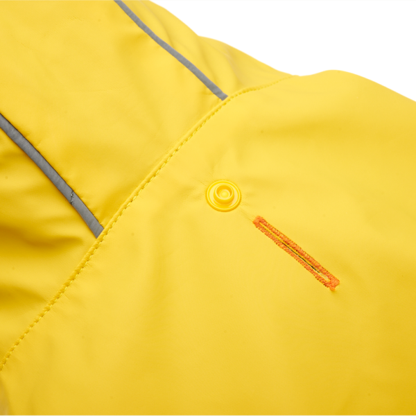 Gooeez Reflective Hooded Raincoat XS Yellow/Grey - Afbeelding 17