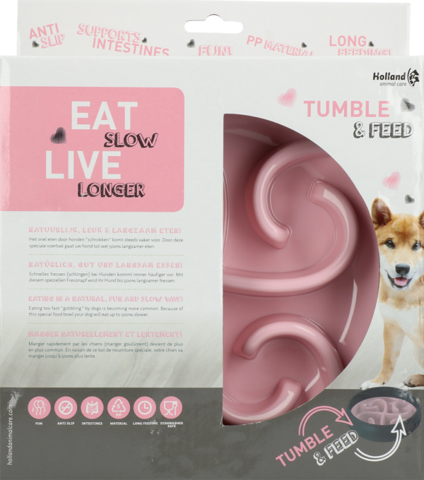 Eat Slow Live Longer Tumble Feeder Grey - Afbeelding 3