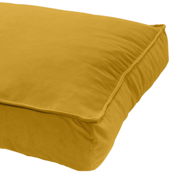 Madison Velours Lounge Cushion Geel L - Afbeelding 4