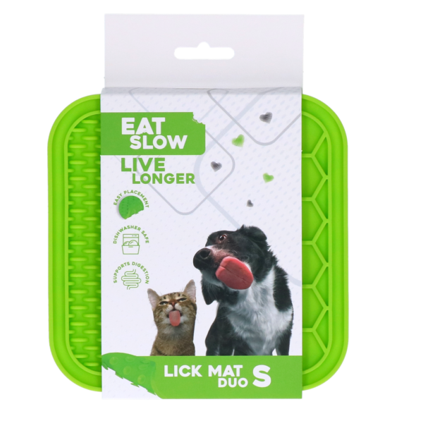 Eat Slow Live Longer Lick Mat Duo S Green