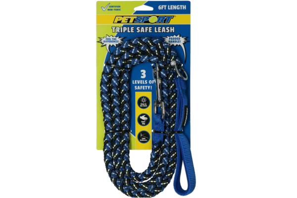 Triple Safe 6ft Leash Blauw