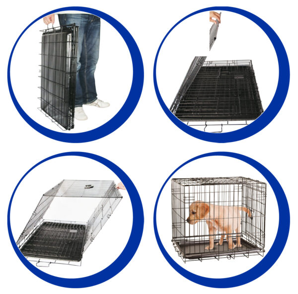 Pawise Wire Dog Crate S - Afbeelding 4