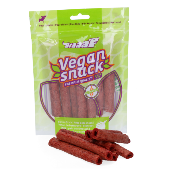 Braaaf VEGAN snack rode biet stick 80 g