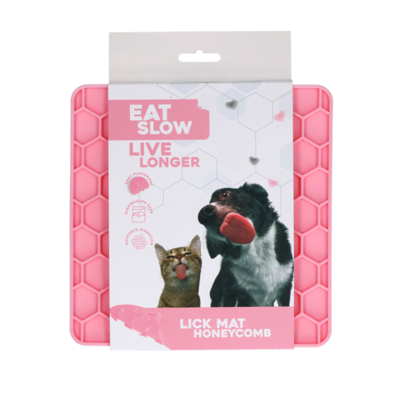 Eat Slow Live Longer Fun & Relax Lick Mat Roze