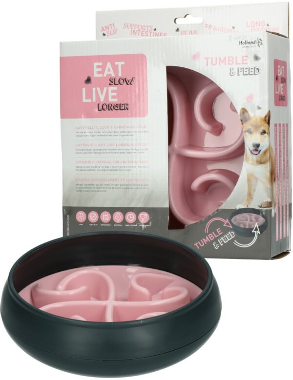 Eat Slow Live Longer Tumble Feeder Grey - Afbeelding 22