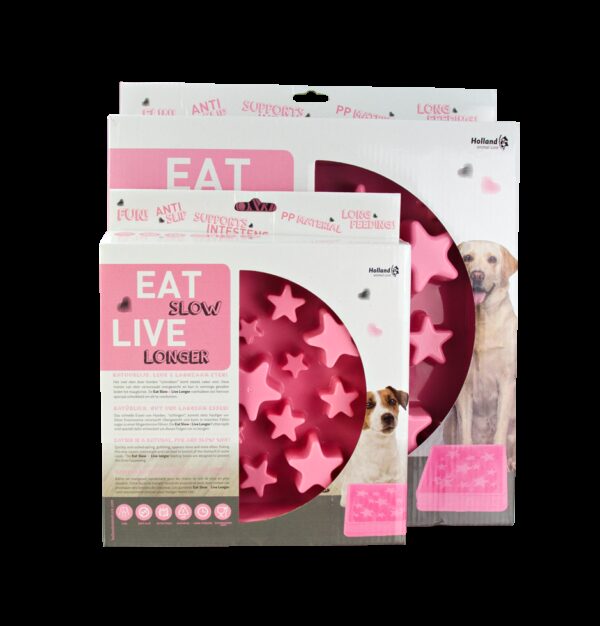 Eat Slow Live Longer Star Pink S - Afbeelding 3