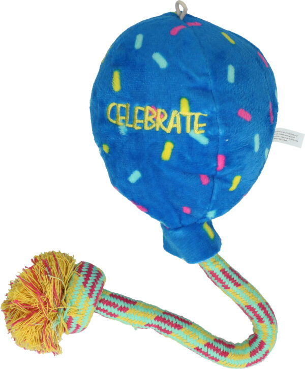 KONG Occasions Birthday Balloon Blue L - Afbeelding 3