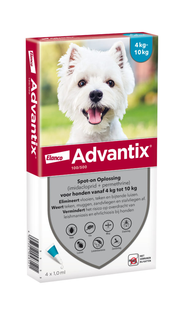 Advantix 100/500 Hond (4 tot 10kg) 4P