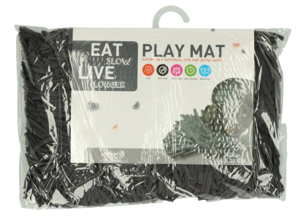 Eat Slow Live Longer Play Mat Grey - Afbeelding 3