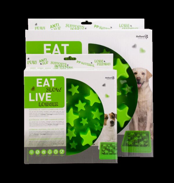 Eat Slow Live Longer Star Green S - Afbeelding 3