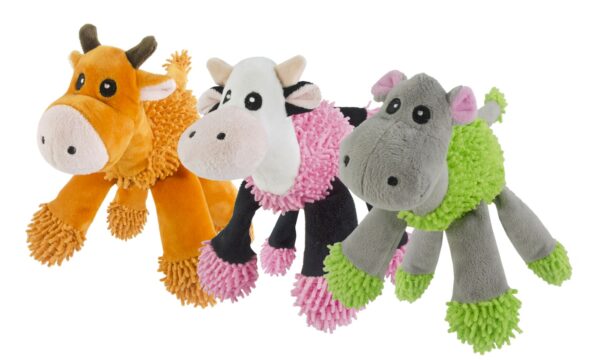 Fuzzle Giraffe with 5 squeakers