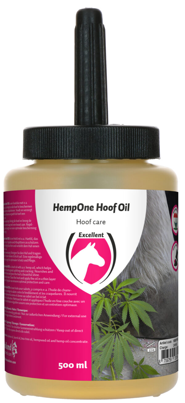 Equi HempOne Hoof Oil Natural (met kwast - Afbeelding 3