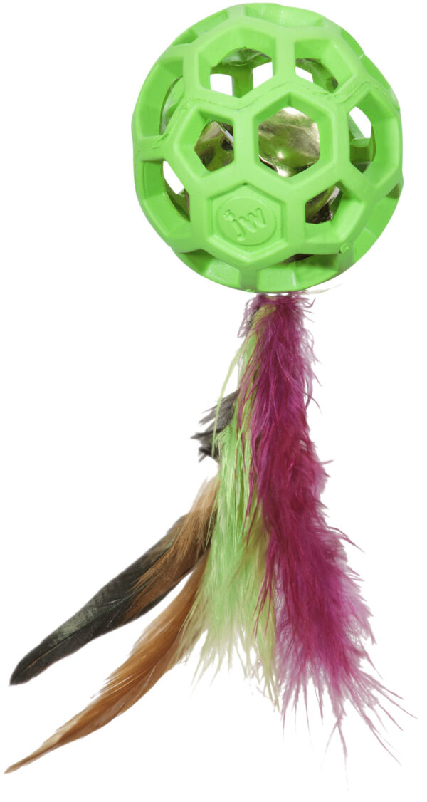 JW Cataction Feather Ball with Bell