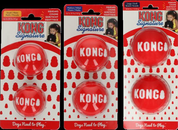 KONG Signature Balls 2-pk Lg