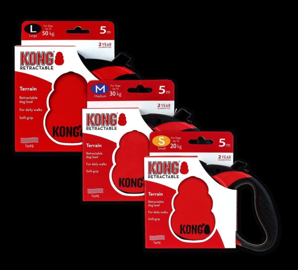 KONG Rollijn Terrain Red S (5m/20kg) - Afbeelding 2