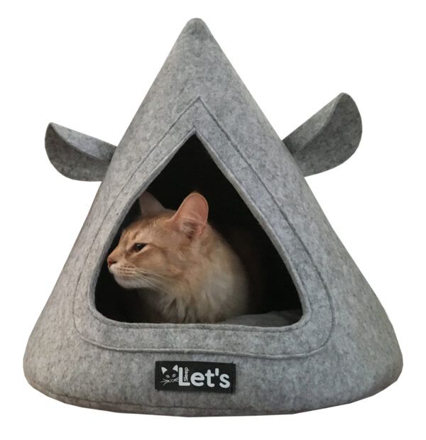 Let's sleep Pet Cave TeePee Grijs - Afbeelding 4