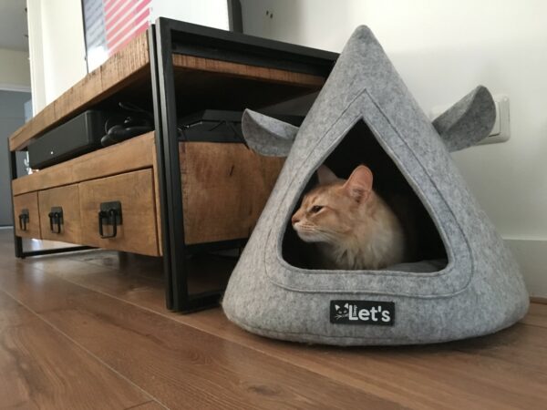 Let's sleep Pet Cave TeePee Grijs - Afbeelding 2