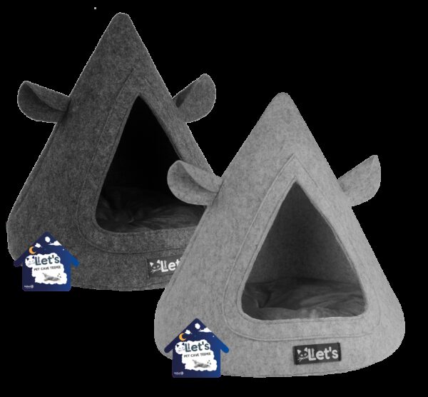 Let's sleep Pet Cave TeePee Grijs - Afbeelding 3