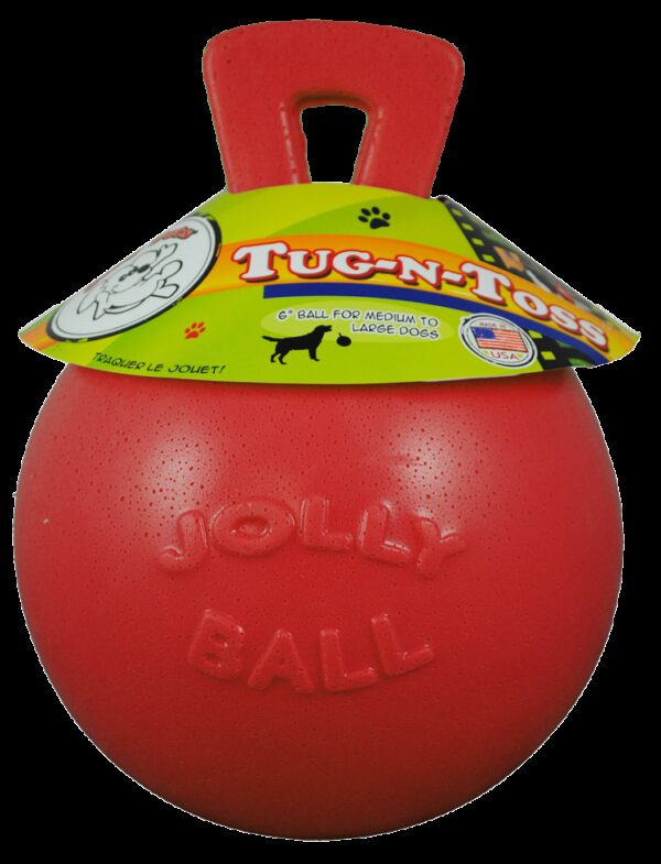 Jolly Tug-n-Toss 10 cm Rood