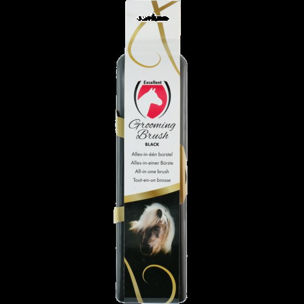 Excellent Horse Grooming Brush Large zwa - Afbeelding 5