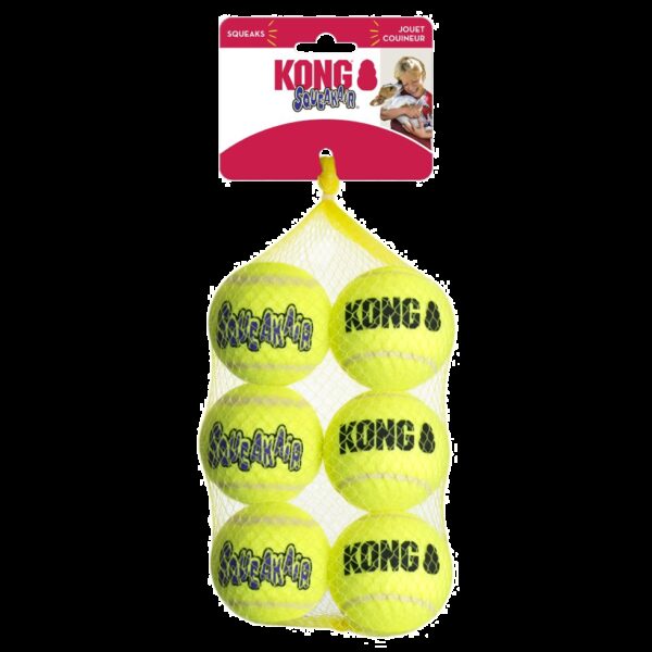 KONG SqueakAir Balls 6-pk Md EU - Afbeelding 3