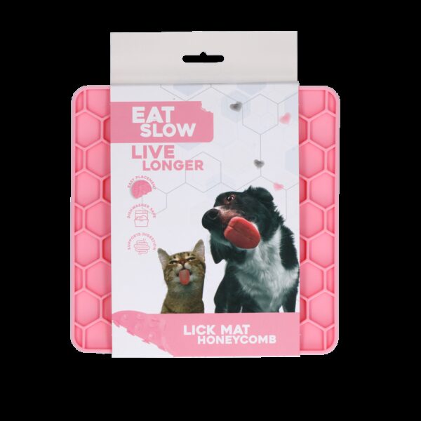 Eat Slow Live Longer Lick Mat Honeycomb - Afbeelding 2