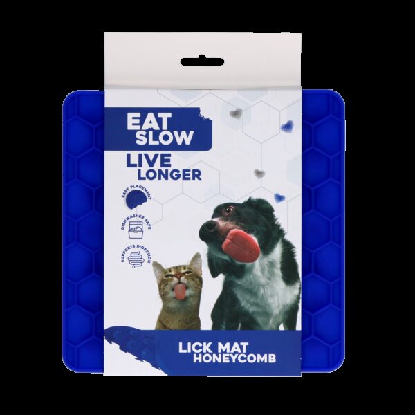 Eat Slow Live Longer Lick Mat Honeycomb - Afbeelding 2