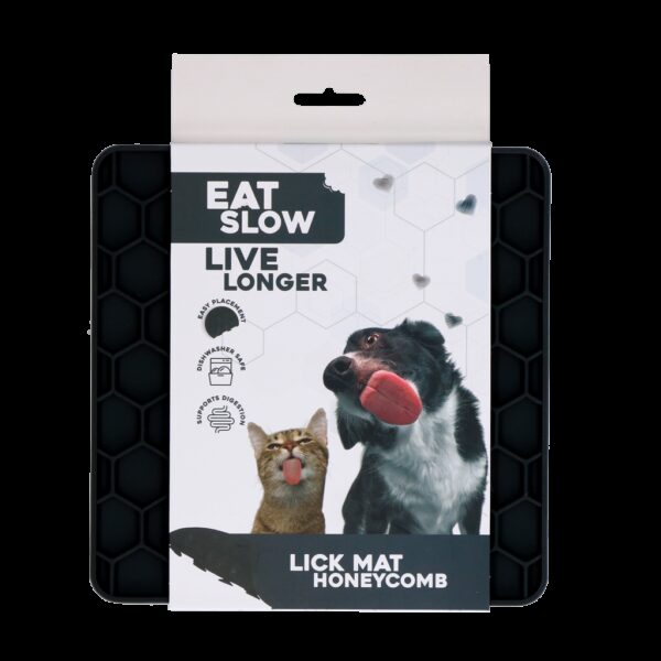 Eat Slow Live Longer Lick Mat Honeycomb - Afbeelding 2