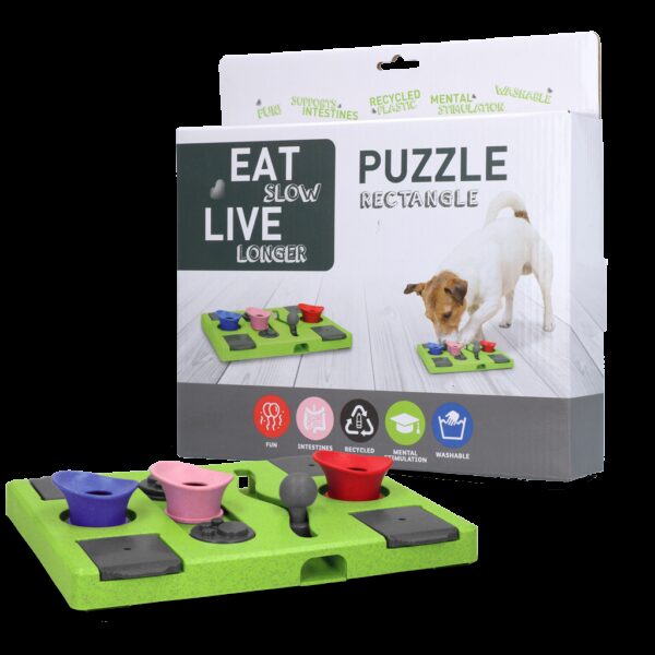 Eat Slow Live Longer Puzzle Rectangle - Afbeelding 4