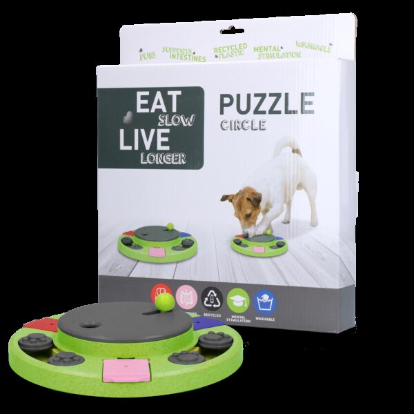 Eat Slow Live Longer Puzzle Circle - Afbeelding 2