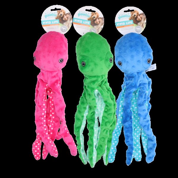 Pawise Multicolor plush octopus (S) - Afbeelding 2