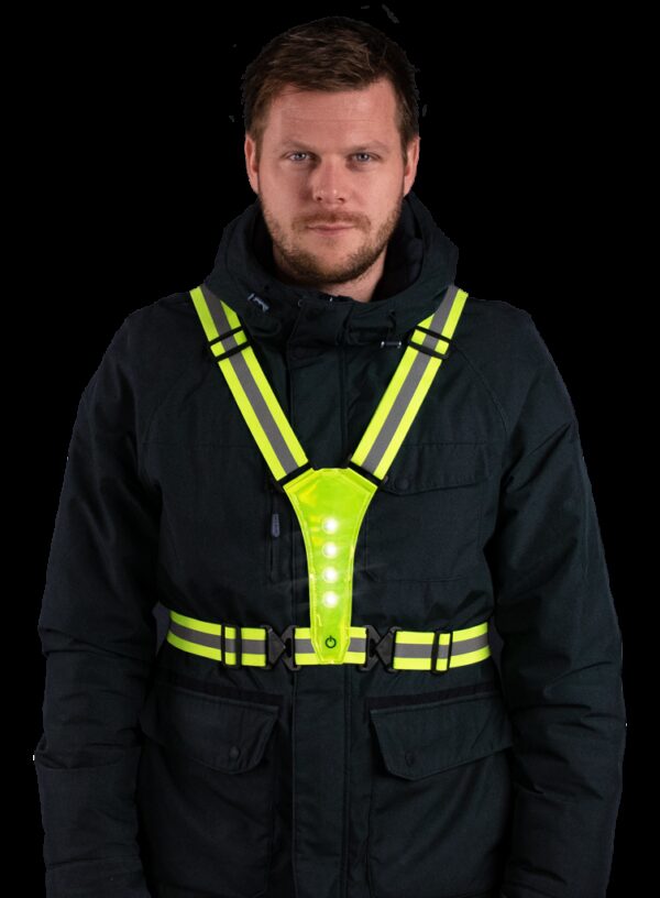 Nightwalk Human Safety Harness Yellow - Afbeelding 2