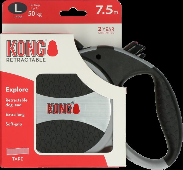 KONG Rollijn Explorer Grijs L (7,5m/50kg - Afbeelding 2