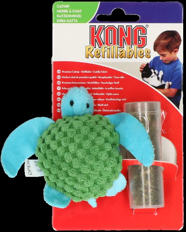 KONG Cat Refillable Catnip Turtle - Afbeelding 2