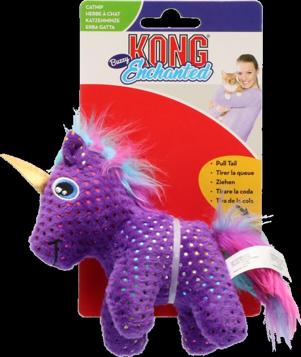 KONG Enchanted Buzzy Unicorn - Afbeelding 2